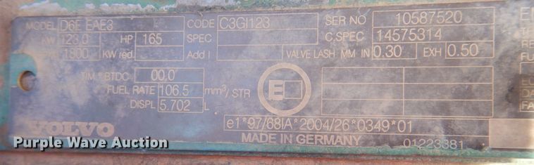 image for item DK1423 2008 Volvo ECR235CL  excavator