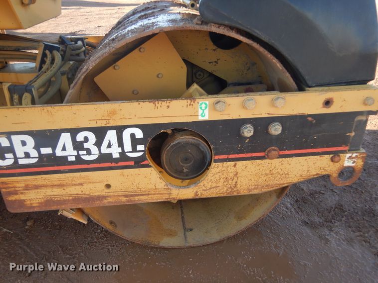 image for item DK3254 1996 Caterpillar CB-434C  double drum vibratory roller