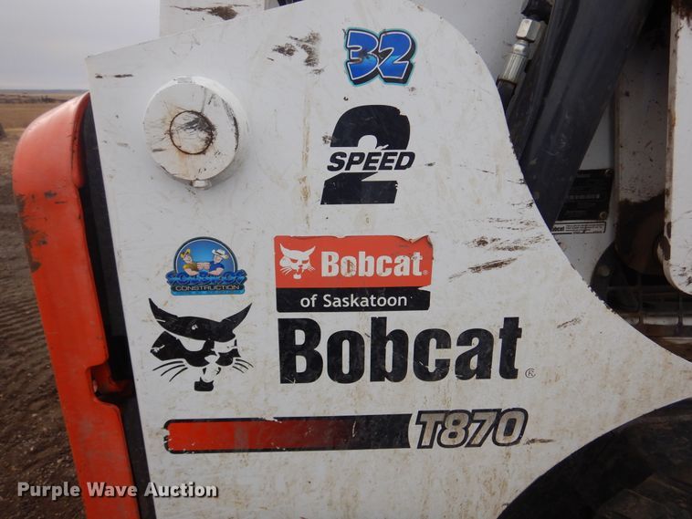 image for item DK3280 2015 Bobcat T870  tracked skid steer loader