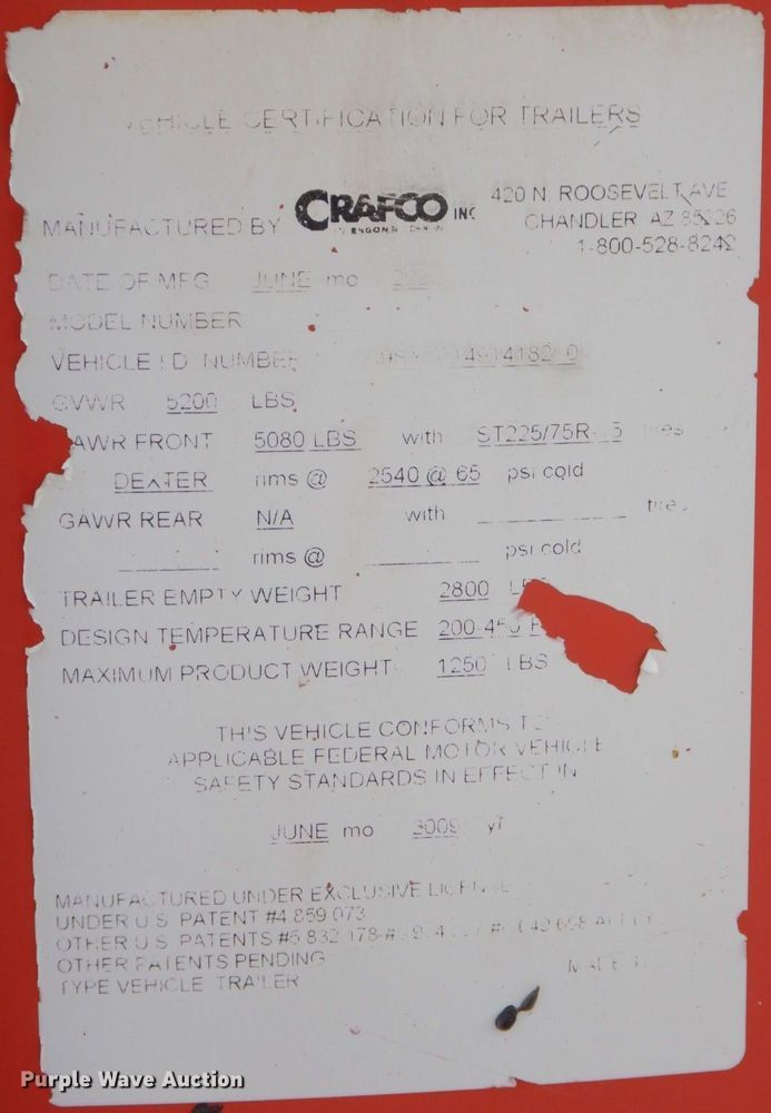 image for item DK8681 Crafco SS125  melter applicator