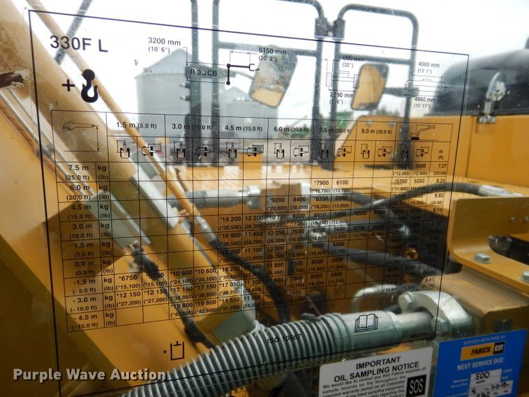 image for item DL5764 2018 Caterpillar 330F L  excavator