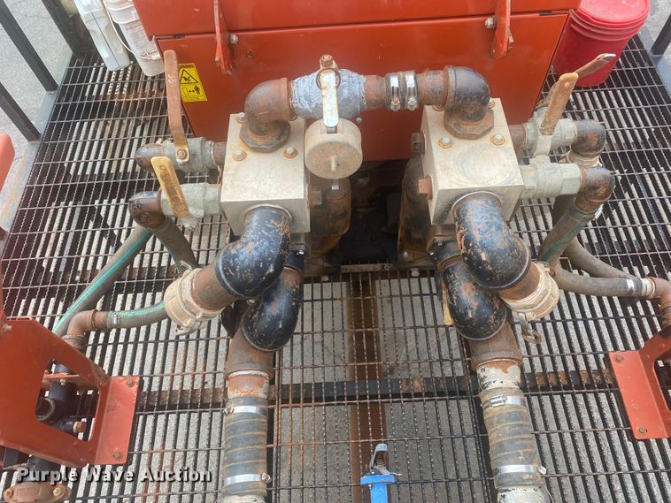 image for item DL6167 2012 Peterbilt 388  flatbed truck with mud mixer