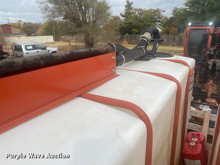 image for item DL6167 2012 Peterbilt 388  flatbed truck with mud mixer