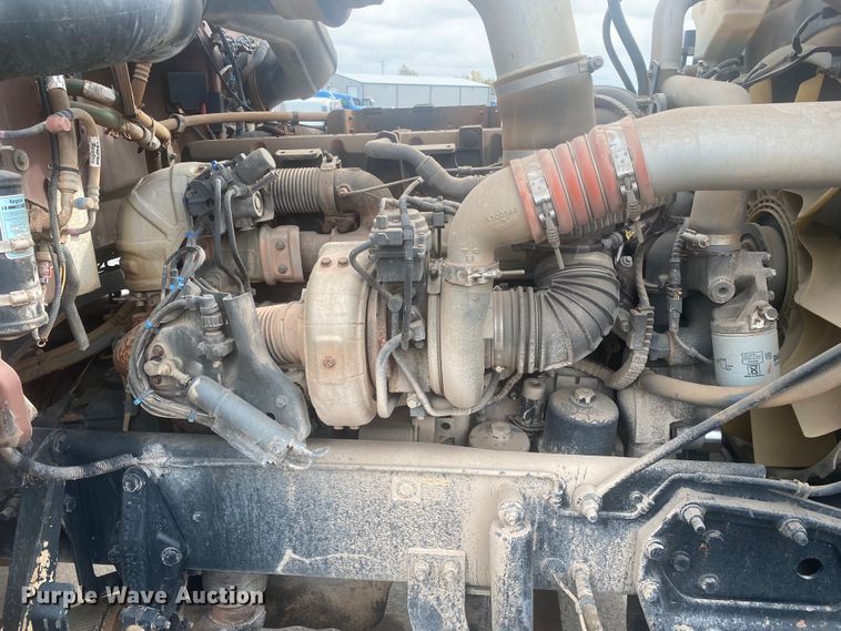 image for item DL6167 2012 Peterbilt 388  flatbed truck with mud mixer