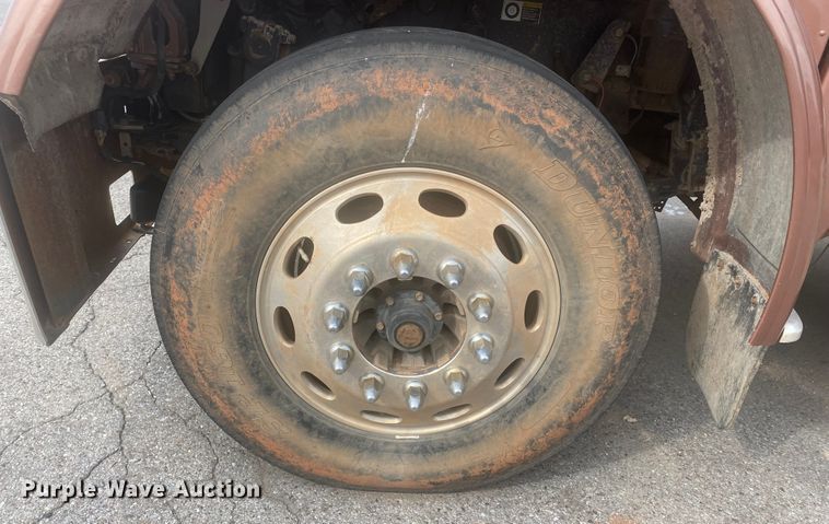 image for item DL6167 2012 Peterbilt 388  flatbed truck with mud mixer