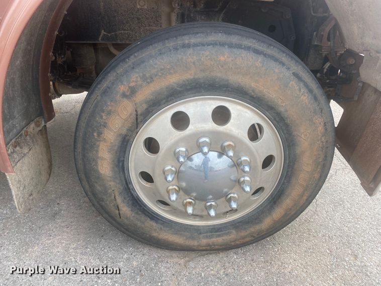 image for item DL6167 2012 Peterbilt 388  flatbed truck with mud mixer