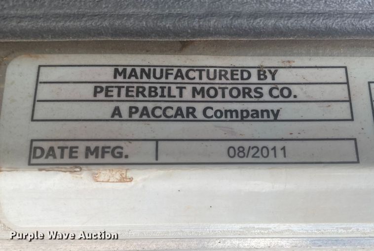 image for item DL6167 2012 Peterbilt 388  flatbed truck with mud mixer