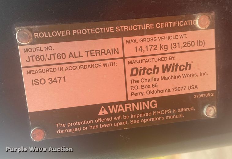 image for item DL6168 2014 Ditch Witch JT60  directional boring unit