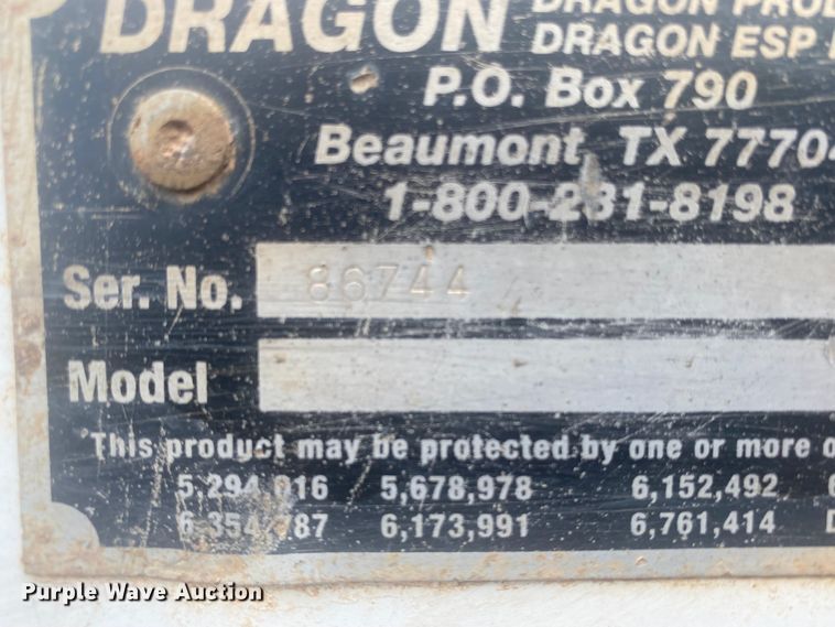 image for item DL6170 2011 Dragon  vacuum trailer