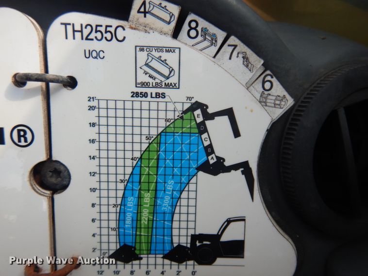 image for item DM5314 2015 Caterpillar TH255C  telehandler