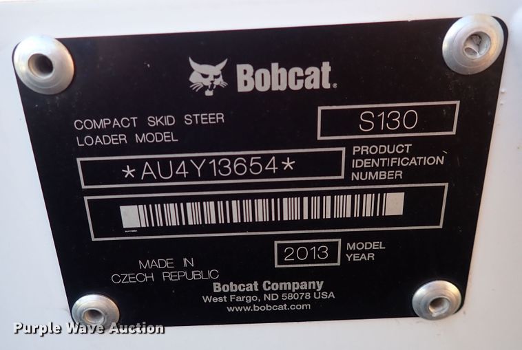 image for item DN2243 2013 Bobcat S130  skid steer loader