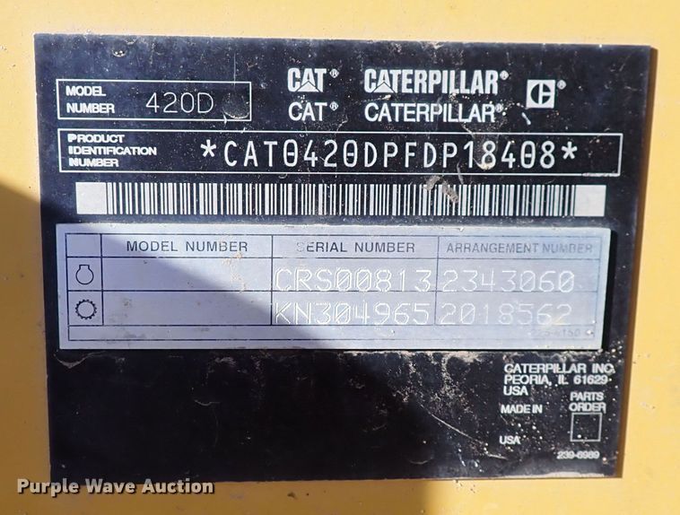 image for item DN2257 2004 Caterpillar 420D  backhoe