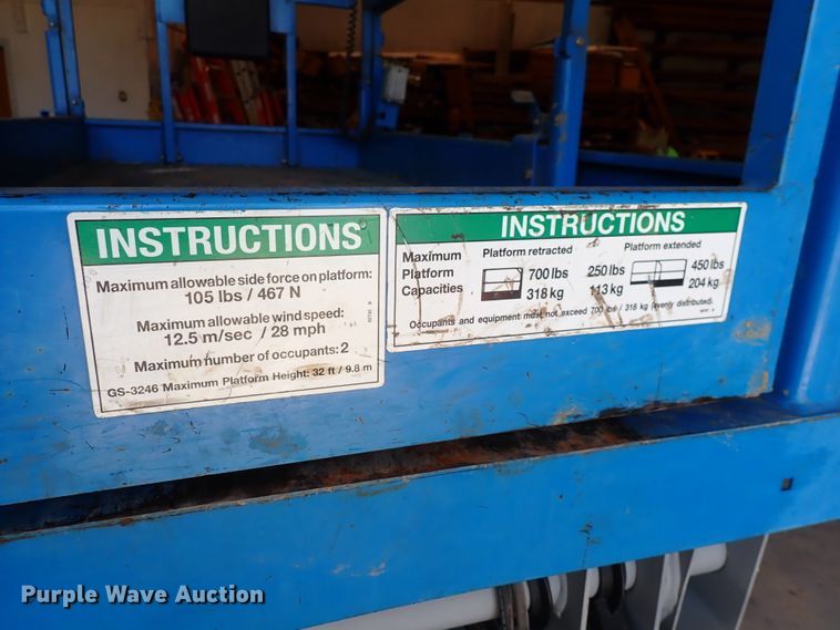 image for item DN2268 2015 Genie GS-3246  scissor lift