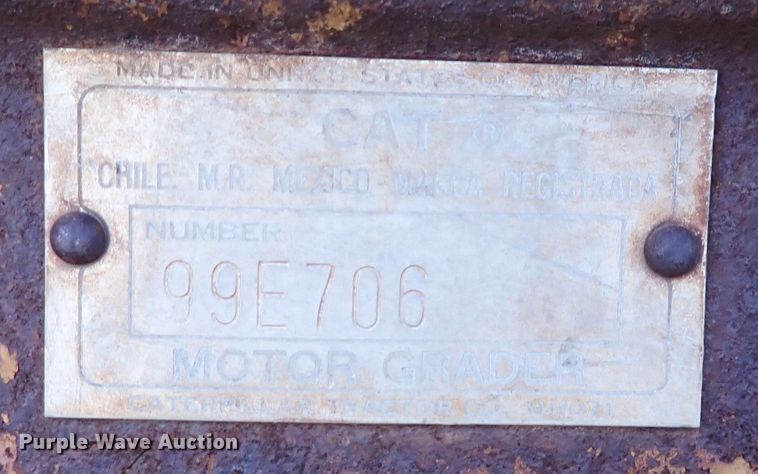 image for item DN2284 1960 Caterpillar 12E  rigid frame motor grader