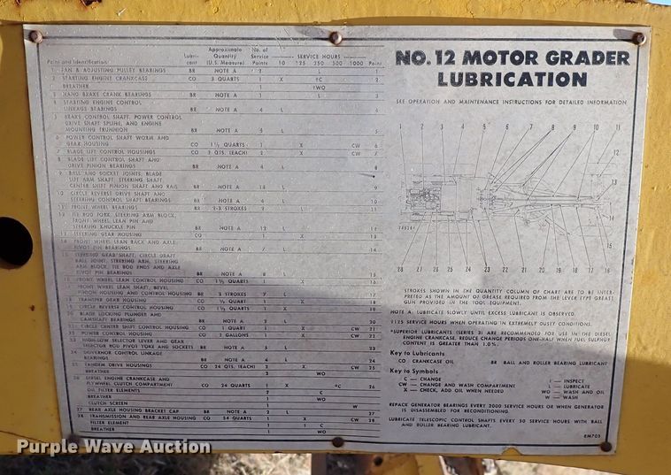 image for item DN2284 1960 Caterpillar 12E  rigid frame motor grader