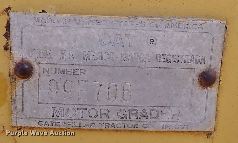 image for item DN2284 1960 Caterpillar 12E  rigid frame motor grader
