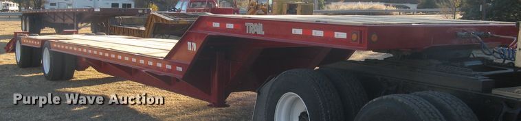 image for item DN2300 1991 Trail King  drop deck equipment trailer