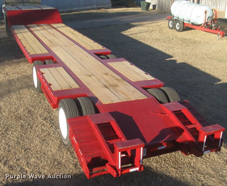 image for item DN2300 1991 Trail King  drop deck equipment trailer