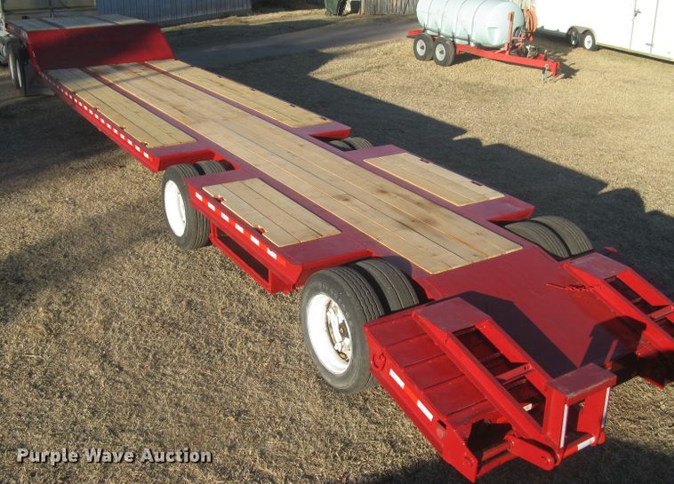 image for item DN2300 1991 Trail King  drop deck equipment trailer