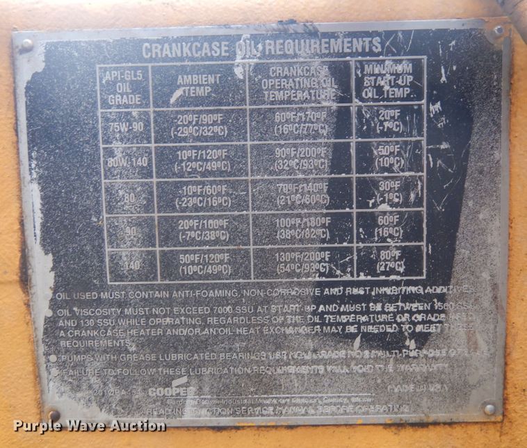 image for item DN6259 1993 Gardner Denver 4.5x5 Duplex  mud pump