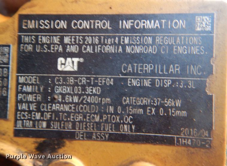 image for item DN6547 2016 Caterpillar 289D  tracked skid steer loader