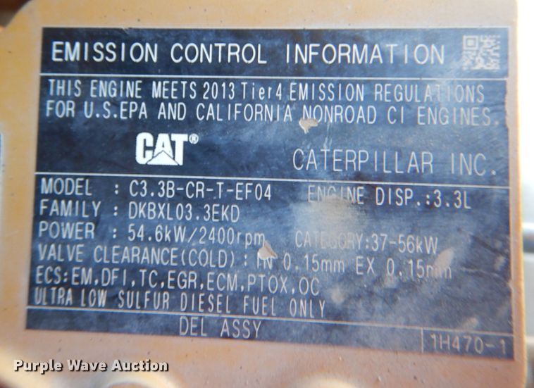 image for item DN6548 2014 Caterpillar 289D  tracked skid steer loader