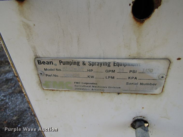 image for item EV9368 FMC  sewer jetter trailer