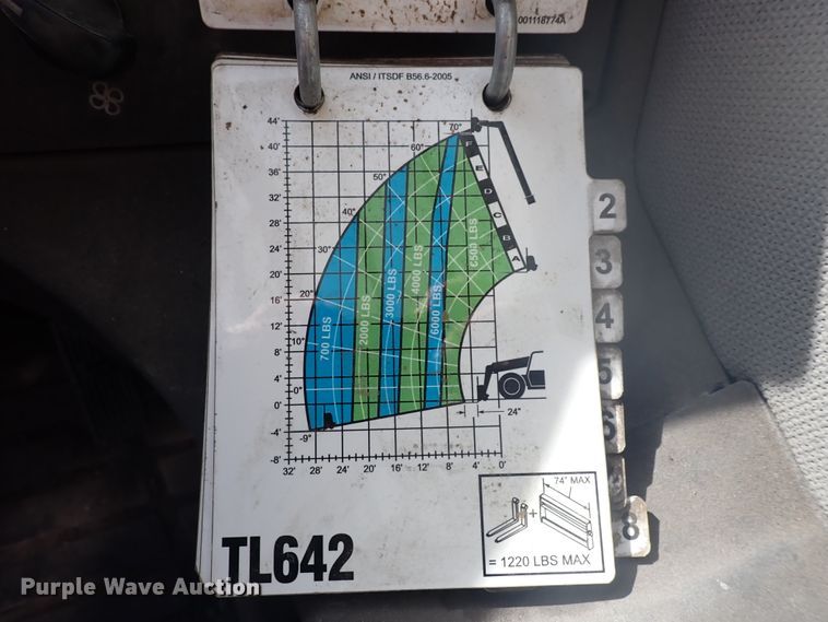 image for item EX9665 2012 Caterpillar TL642  telehandler