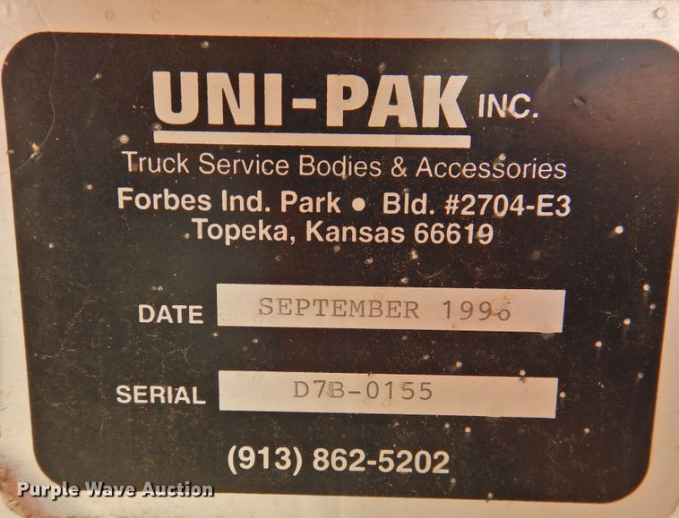 image for item FO9258 1996 GMC TopKick C6500  pressure digger truck