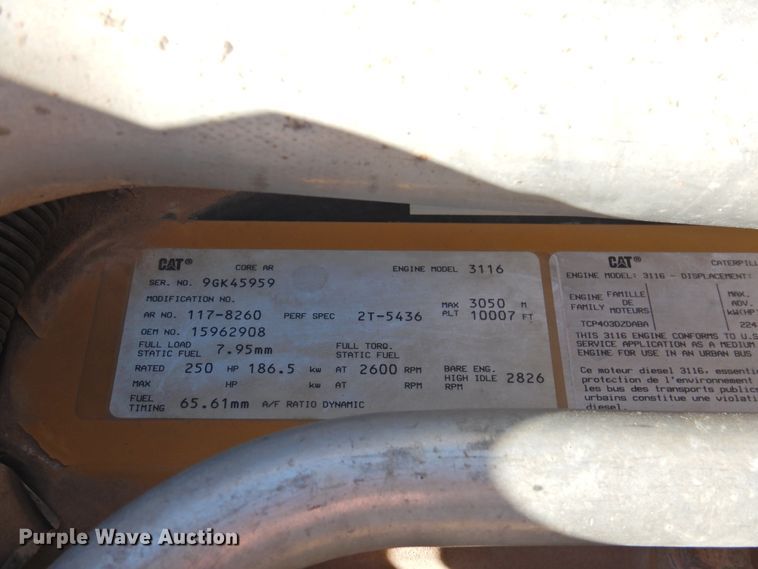 image for item FO9258 1996 GMC TopKick C6500  pressure digger truck