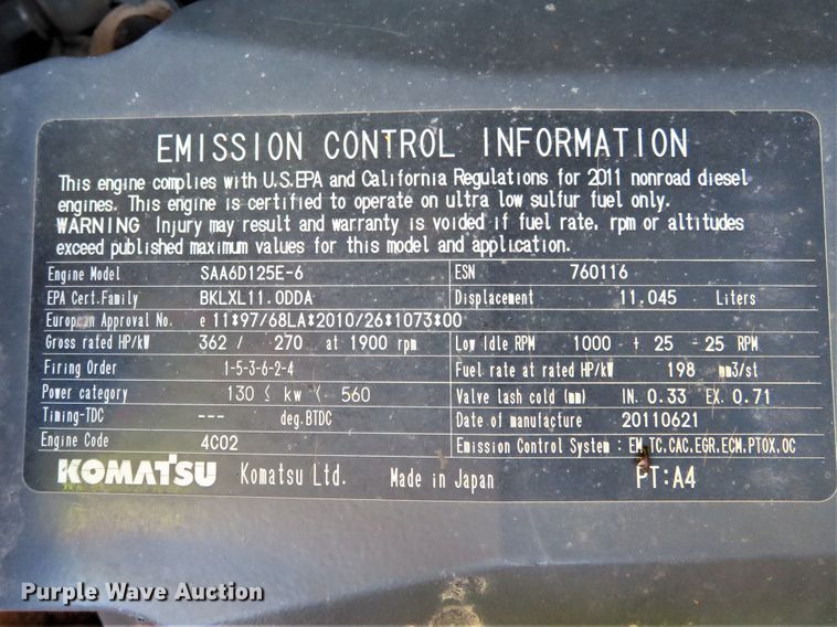 image for item FP9428 2012 Komatsu PC490LC-10  excavator