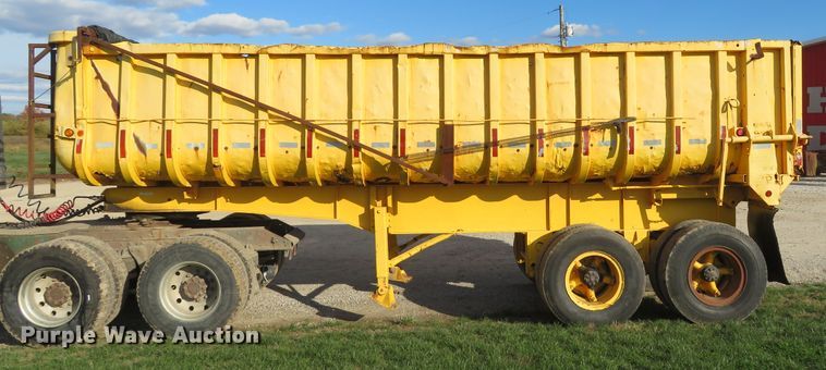 image for item FP9437 1973 Fruehauf ND-DB5-24  end dump trailer