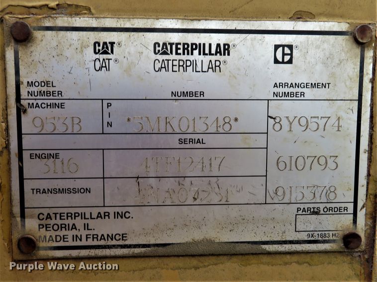 image for item FP9441 1994 Caterpillar 953B  track loader