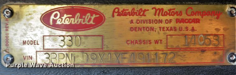 image for item FP9445 1999 Peterbilt 330  dump truck