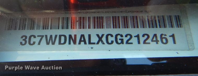 image for item HT9497 2012 Dodge Ram 5500HD  bucket truck