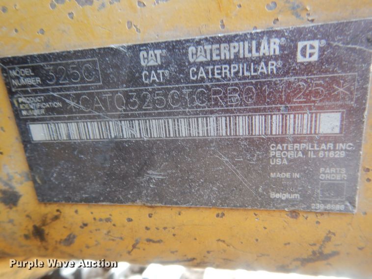 image for item HU9315 2004 Caterpillar 325CL  excavator