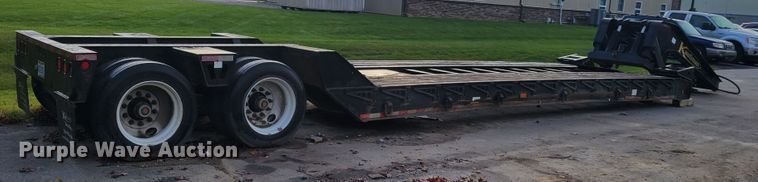 image for item IV9588 2014 Kaufman DT30  lowboy equipment trailer