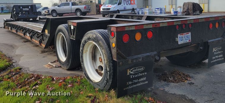 image for item IV9588 2014 Kaufman DT30  lowboy equipment trailer