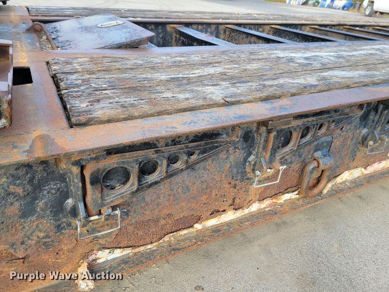image for item IV9588 2014 Kaufman DT30  lowboy equipment trailer