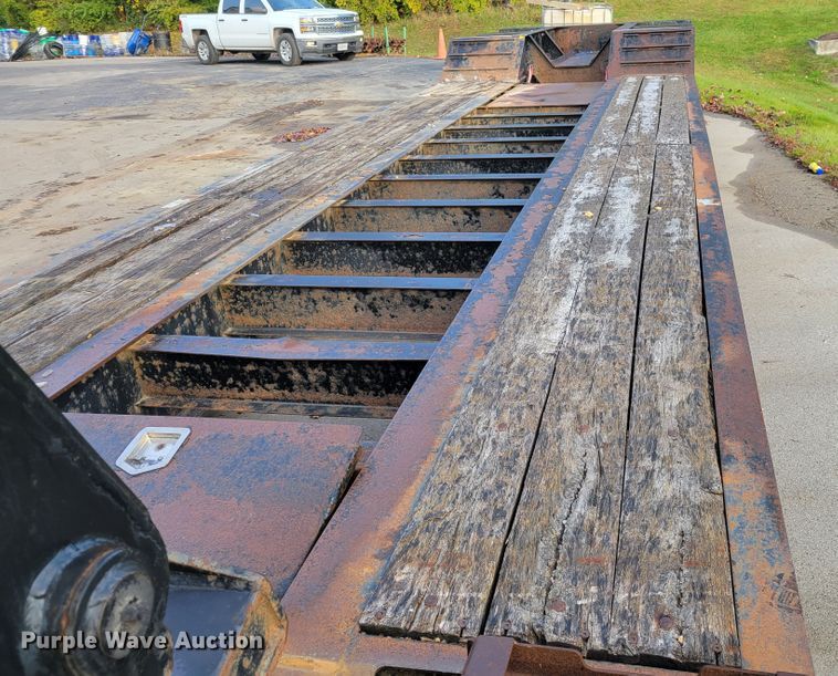 image for item IV9588 2014 Kaufman DT30  lowboy equipment trailer