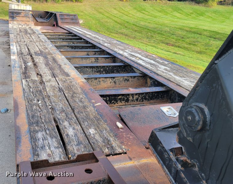 image for item IV9588 2014 Kaufman DT30  lowboy equipment trailer