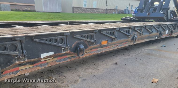 image for item IV9588 2014 Kaufman DT30  lowboy equipment trailer