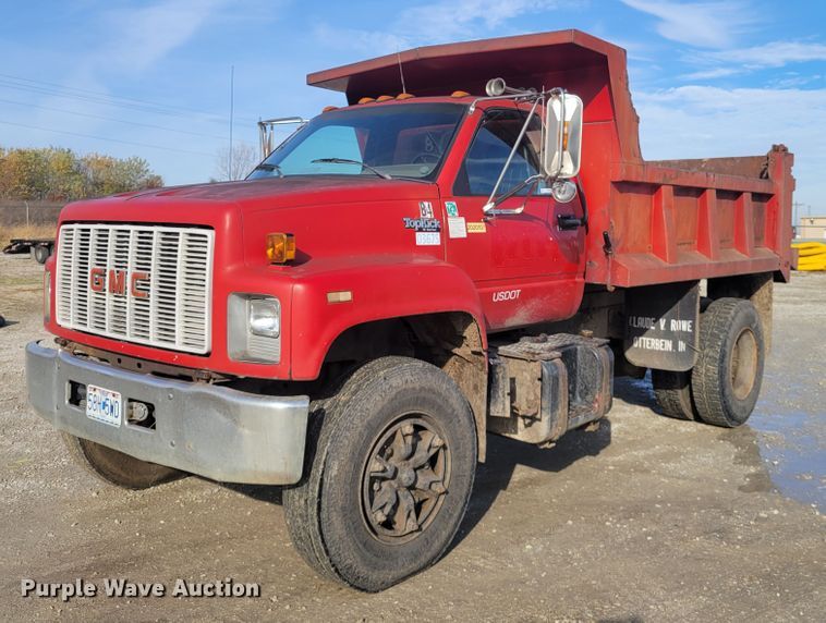 image for item IV9589 1991 GMC TopKick  dump truck