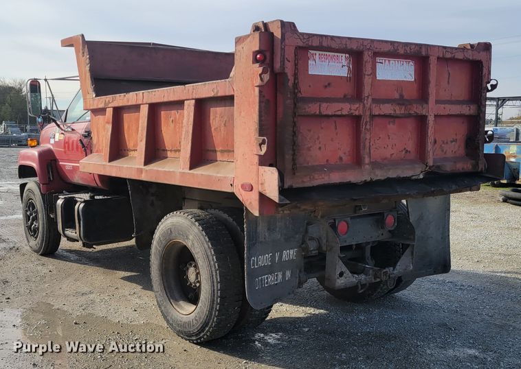 image for item IV9589 1991 GMC TopKick  dump truck