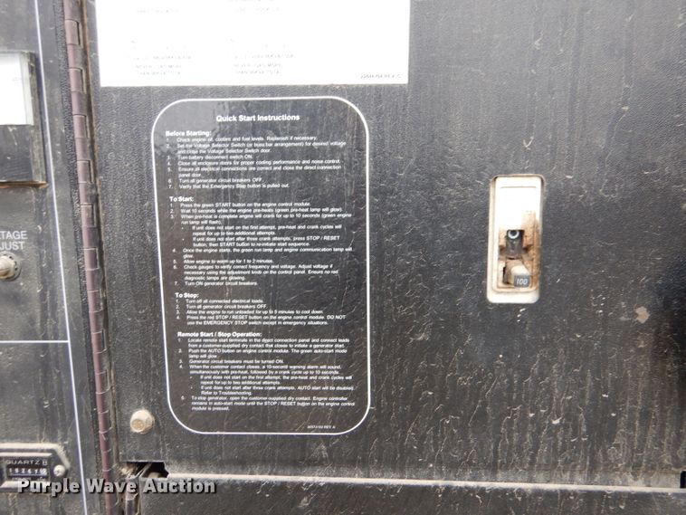 image for item IV9812 2012 Doosan G40  generator