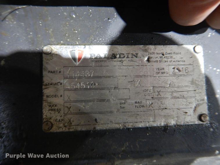 image for item JF9941 Paladin skid steer cold planer