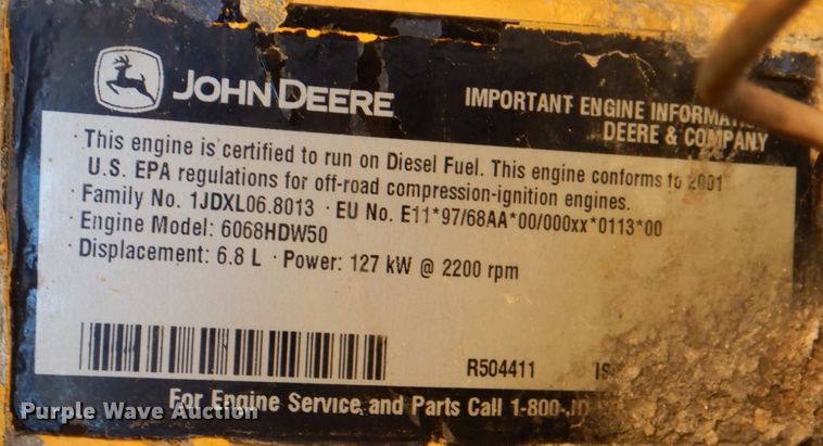 image for item JN9083 2001 John Deere 624H  wheel loader