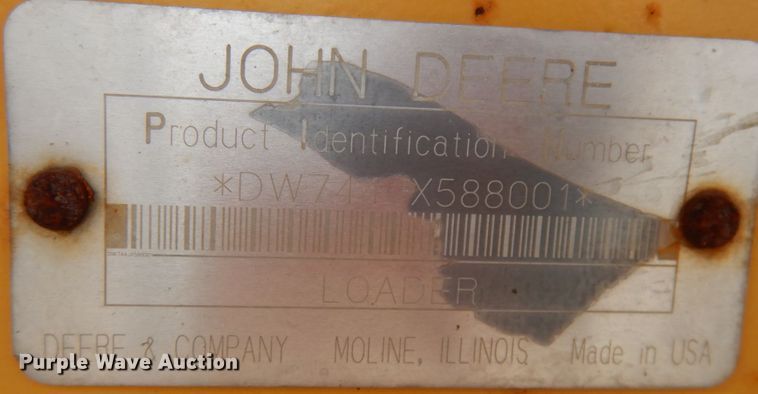image for item KK9711 2003 John Deere 744J  wheel loader
