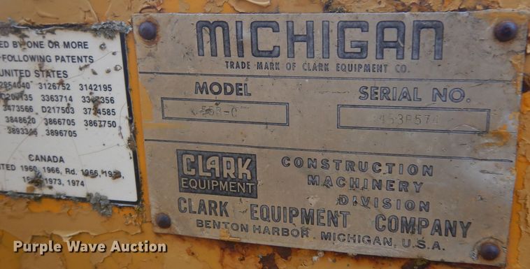 image for item KO9160 1975 Michigan Clark 55B-C  wheel loader