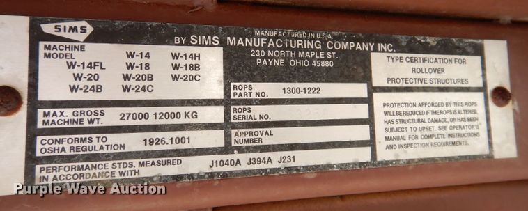 image for item KY9561 1983 Case W14  wheel loader